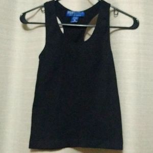 Women's Black racerback tank top